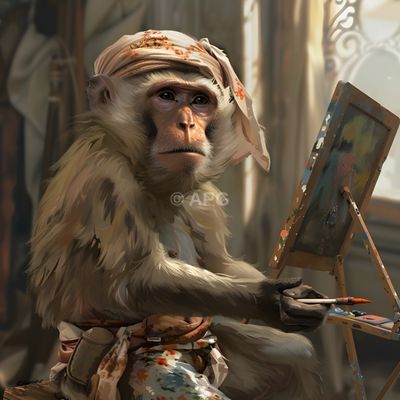 Der Affenmaler: Künstlerischer Primat am Staffelei